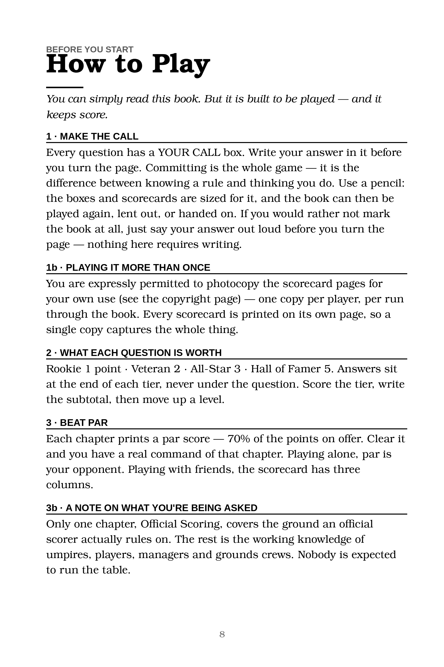 How to Play page